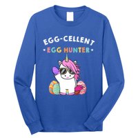 Egggiftcellent Egg Hunter Easter Unicorn Costume Funny Gift Long Sleeve Shirt