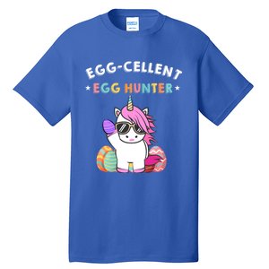 Egggiftcellent Egg Hunter Easter Unicorn Costume Funny Gift Tall T-Shirt