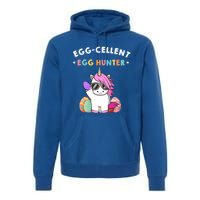 Egggiftcellent Egg Hunter Easter Unicorn Costume Funny Gift Premium Hoodie