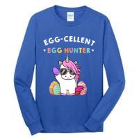 Egggiftcellent Egg Hunter Easter Unicorn Costume Funny Gift Tall Long Sleeve T-Shirt