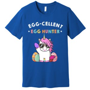 Egggiftcellent Egg Hunter Easter Unicorn Costume Funny Gift Premium T-Shirt