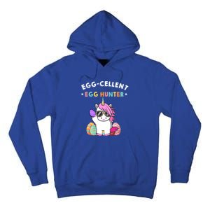 Egggiftcellent Egg Hunter Easter Unicorn Costume Funny Gift Tall Hoodie