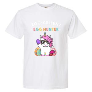 Egggiftcellent Egg Hunter Easter Unicorn Costume Funny Gift Garment-Dyed Heavyweight T-Shirt