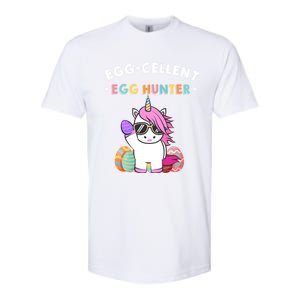 Egggiftcellent Egg Hunter Easter Unicorn Costume Funny Gift Softstyle CVC T-Shirt