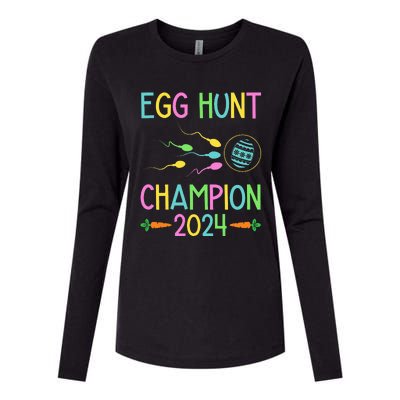 Easter Egg Hunt Champion Funny Dad Womens Cotton Relaxed Long Sleeve T-Shirt