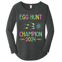 Easter Egg Hunt Champion Funny Dad Women's Perfect Tri Tunic Long Sleeve Shirt