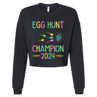 Easter Egg Hunt Champion Funny Dad Cropped Pullover Crew