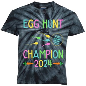 Easter Egg Hunt Champion Funny Dad Kids Tie-Dye T-Shirt