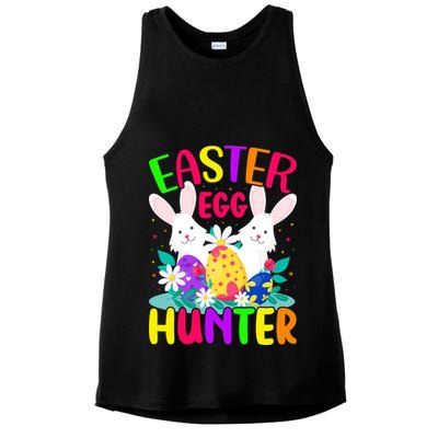 Easter Egg Hunter Easter Eggs Happy Easter Day Gift Ladies PosiCharge Tri-Blend Wicking Tank