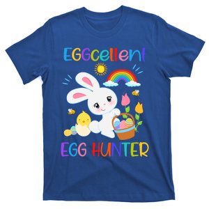 Eggcellent Egg Hunter Funny Easter Bunny Pun Christian Cool Gift T-Shirt