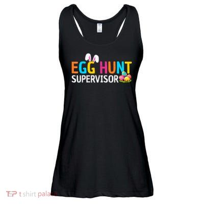 Easter Egg Hunt Supervisor Funny Mom Dad Ladies Essential Flowy Tank