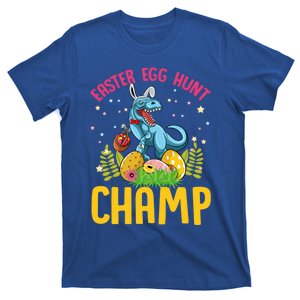 Easter Egg Hunt Champ Tgiftrex Dinosaur Bunny Ears Happy Easter Funny Gift T-Shirt