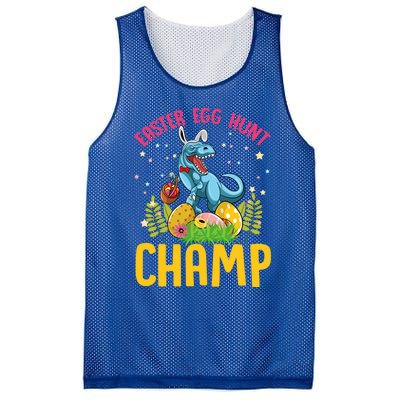 Easter Egg Hunt Champ Tgiftrex Dinosaur Bunny Ears Happy Easter Funny Gift Mesh Reversible Basketball Jersey Tank