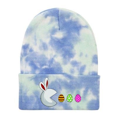 Easter Egg Hunting Video Game Gamer Bunny Lover Easter Gaming Tie Dye 12in Knit Beanie