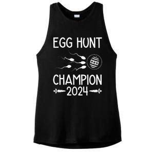 Easter Egg Hunt Champion Funny Dad Ladies PosiCharge Tri-Blend Wicking Tank