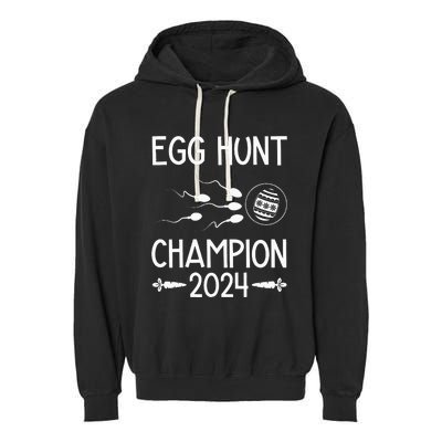 Easter Egg Hunt Champion Funny Dad Garment-Dyed Fleece Hoodie