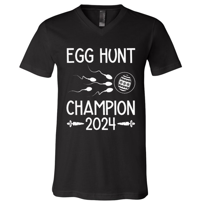 Easter Egg Hunt Champion Funny Dad V-Neck T-Shirt