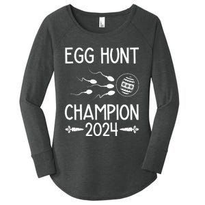 Easter Egg Hunt Champion Funny Dad Women's Perfect Tri Tunic Long Sleeve Shirt