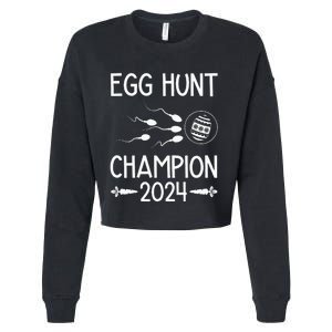 Easter Egg Hunt Champion Funny Dad Cropped Pullover Crew