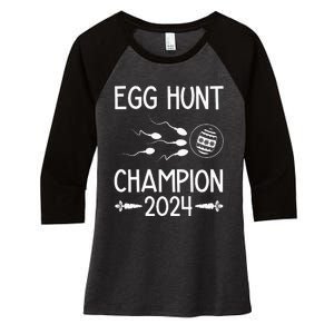 Easter Egg Hunt Champion Funny Dad Women's Tri-Blend 3/4-Sleeve Raglan Shirt