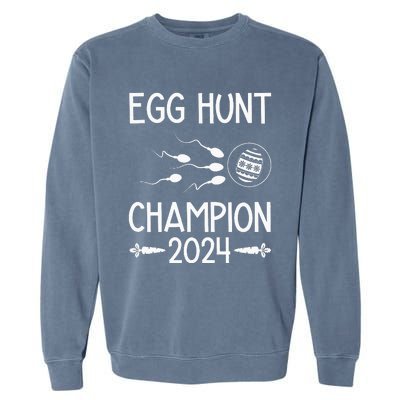 Easter Egg Hunt Champion Funny Dad Garment-Dyed Sweatshirt