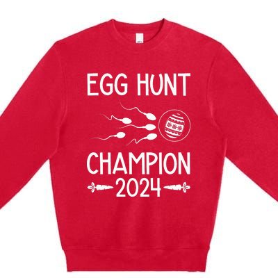 Easter Egg Hunt Champion Funny Dad Premium Crewneck Sweatshirt