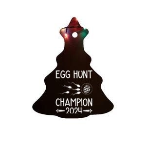 Easter Egg Hunt Champion Funny Dad Ceramic Tree Ornament