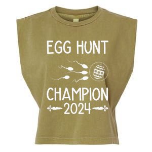 Easter Egg Hunt Champion Funny Dad Garment-Dyed Women's Muscle Tee