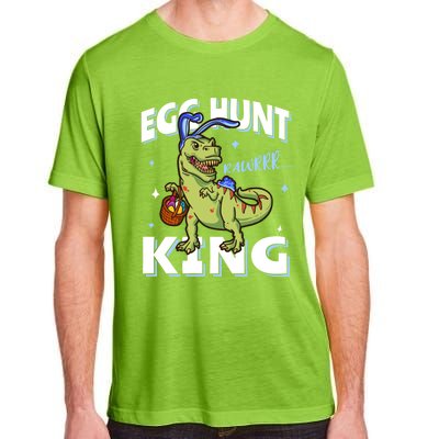 Easter Egg Hunt King Dinosaur Bunny With Ears Gift Adult ChromaSoft Performance T-Shirt