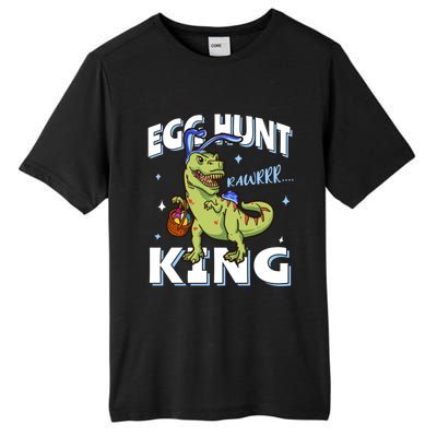 Easter Egg Hunt King Dinosaur Bunny With Ears Gift Tall Fusion ChromaSoft Performance T-Shirt