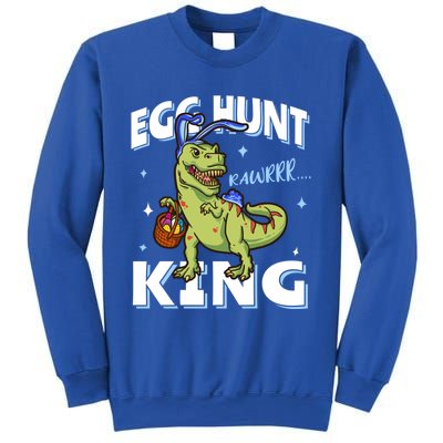 Easter Egg Hunt King Dinosaur Bunny With Ears Gift Sweatshirt