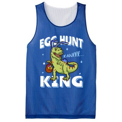 Easter Egg Hunt King Dinosaur Bunny With Ears Gift Mesh Reversible Basketball Jersey Tank