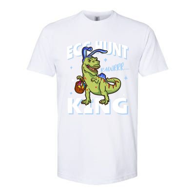 Easter Egg Hunt King Dinosaur Bunny With Ears Gift Softstyle CVC T-Shirt