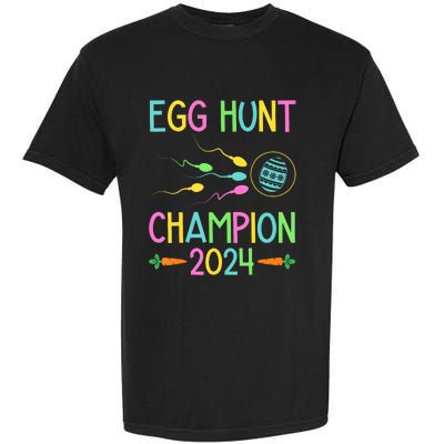 Easter Egg Hunt Champion Funny Dad Pregnancy Announcement Garment-Dyed Heavyweight T-Shirt