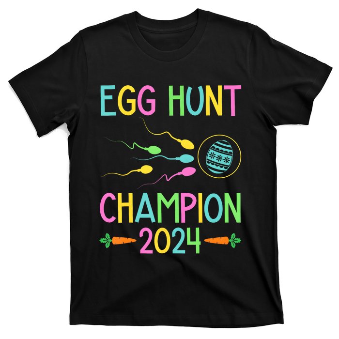 Easter Egg Hunt Champion Funny Dad Pregnancy Announcement T-Shirt