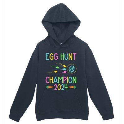 Easter Egg Hunt Champion Funny Dad Pregnancy Announcement Urban Pullover Hoodie