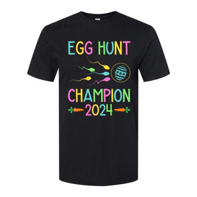 Easter Egg Hunt Champion Funny Dad Pregnancy Announcement Softstyle CVC T-Shirt