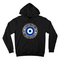 Evil Eye In Greek Key Circle Greek Key Around Greek Evil Eye Hoodie