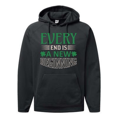 Every End Is A New Beginning Performance Fleece Hoodie