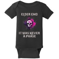 E.L.D.E.R Emo It Was Never A Phase Baby Bodysuit