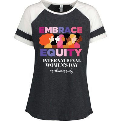 Embrace Equity International Women's Day Enza Ladies Jersey Colorblock Tee