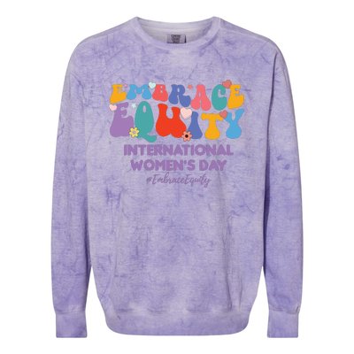 Embrace Equity International Women's Day Colorblast Crewneck Sweatshirt