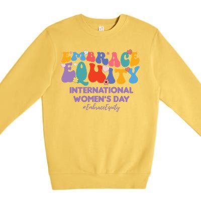 Embrace Equity International Women's Day Premium Crewneck Sweatshirt