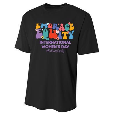 Embrace Equity International Women's Day Performance Sprint T-Shirt