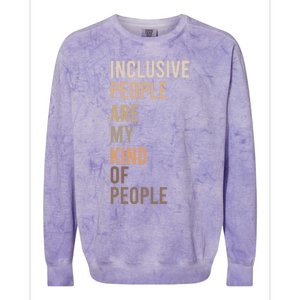 Equality Equity Inclusion Social Justice Hu Rights Design Cool Gift Colorblast Crewneck Sweatshirt