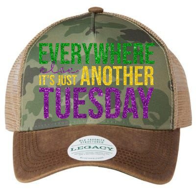 Everywhere Else Its Just Another Tuesday Mardi Gras Legacy Tie Dye Trucker Hat