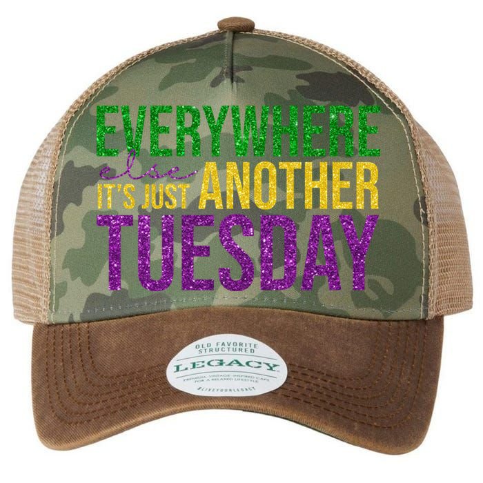 Everywhere Else Its Just Another Tuesday Mardi Gras Legacy Tie Dye Trucker Hat