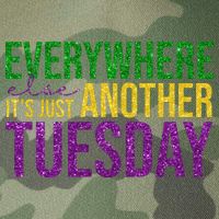 Everywhere Else Its Just Another Tuesday Mardi Gras Legacy Tie Dye Trucker Hat