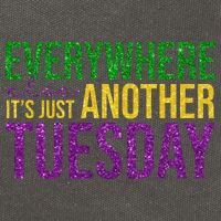 Everywhere Else Its Just Another Tuesday Mardi Gras Cotton Canvas Backpack