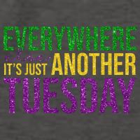 Everywhere Else Its Just Another Tuesday Mardi Gras Vector Backpack